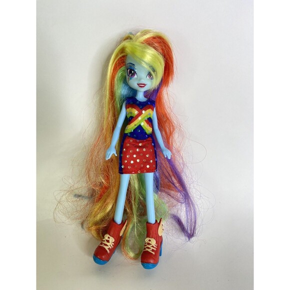 Hasbro My Little Pony MLP Equestria Girls Rocks Rainbow Dash Doll With Outfit - Picture 1 of 9